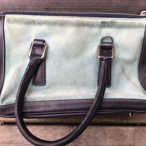 Vintage suede Coach handbag